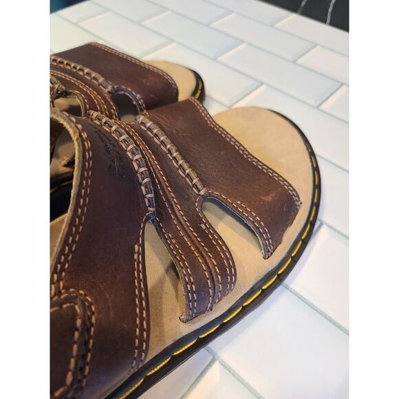 Dr. Martens Unisex 8B70 Y2K Brown Leather Fisherman Sandals Airwair | M 9/W 10 main image 4